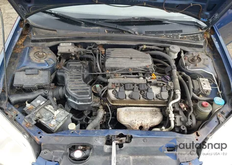 2002 Honda Civic Ex z USA, uszkodzony, nr VIN 1HGEM22002L043985